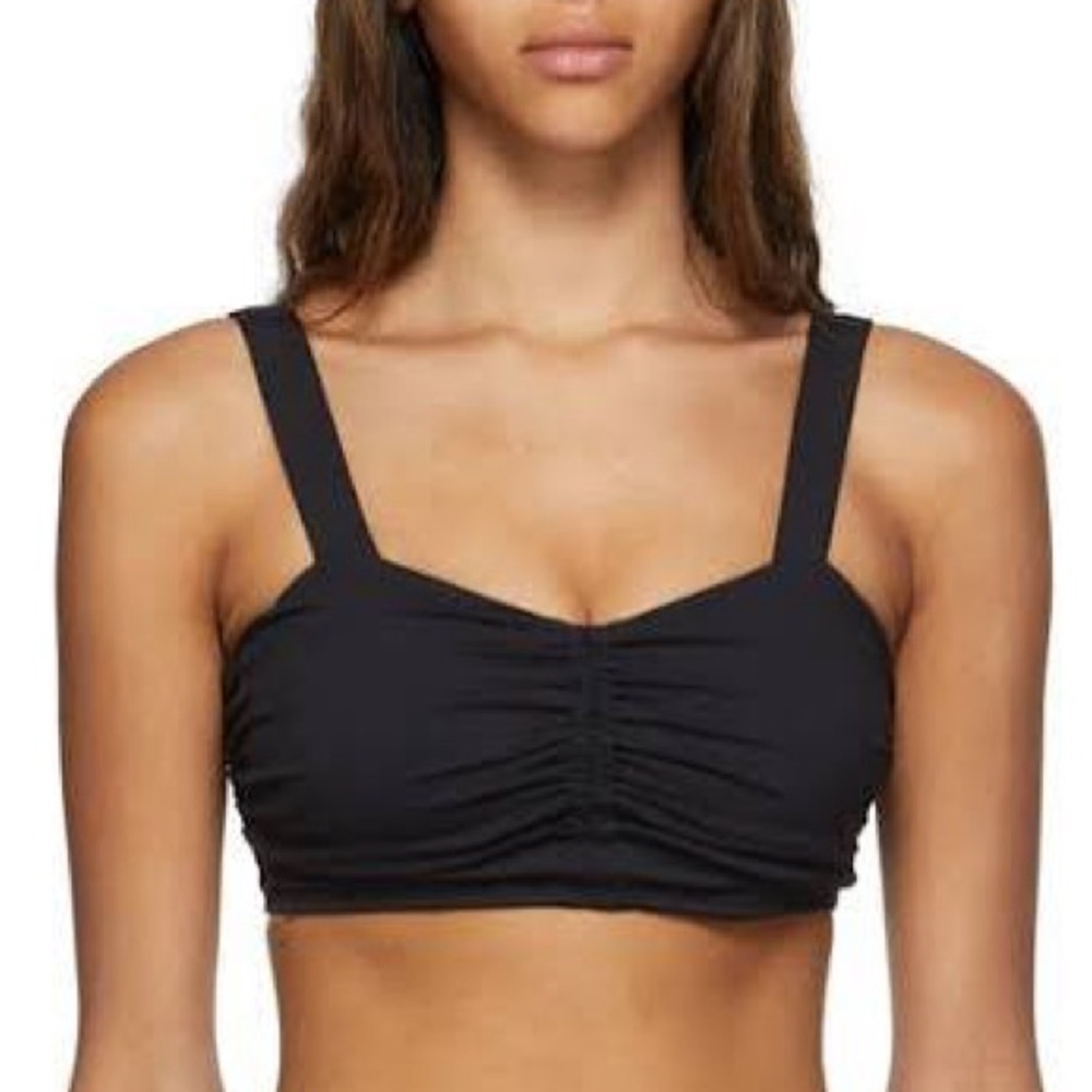 NWT ALO Yoga Black Airbrush Cinch Bra